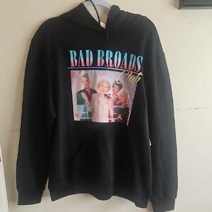 Black 'Bad Broads Club' Graphic Hoodie